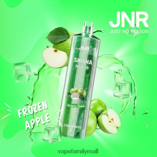 JNR_SHISHA_Frozen_Apple_8ZX4JJ677-1 JNR Shisha Hookah 12000 Frozen Apple