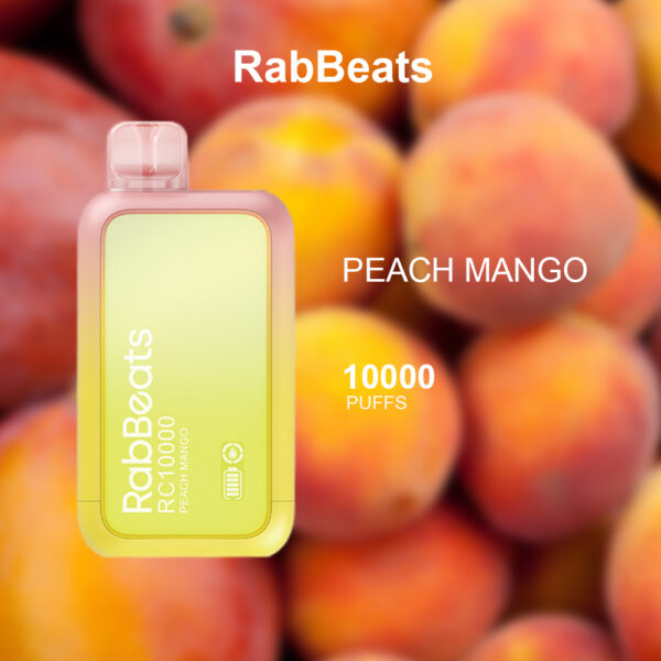 PEACH-MANGO RABBEATS BAR PEACH MANGO – 10,000 PUFFS